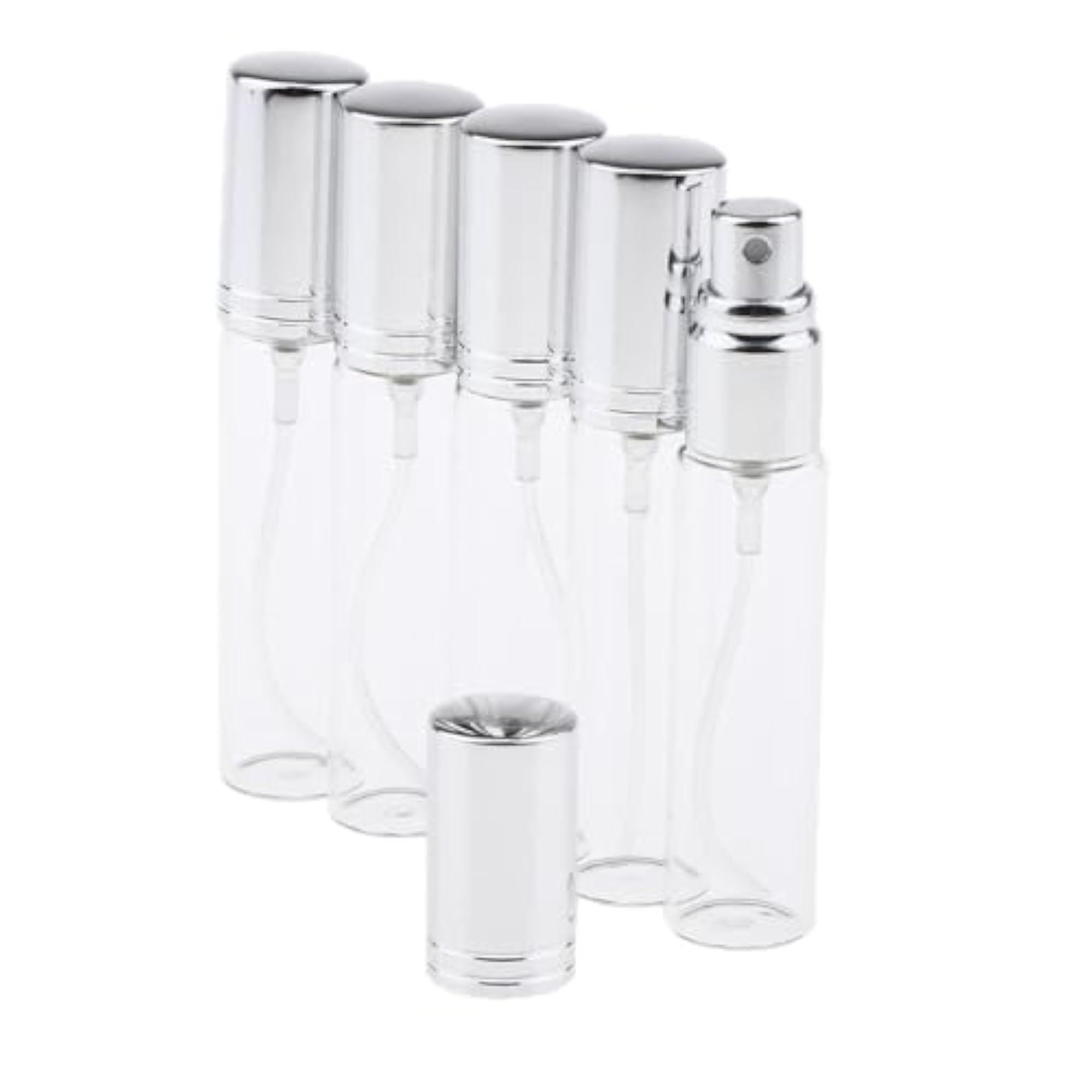 3x5 Pieces 10ml Empty Refillable Glass Perfume Spray Bottles